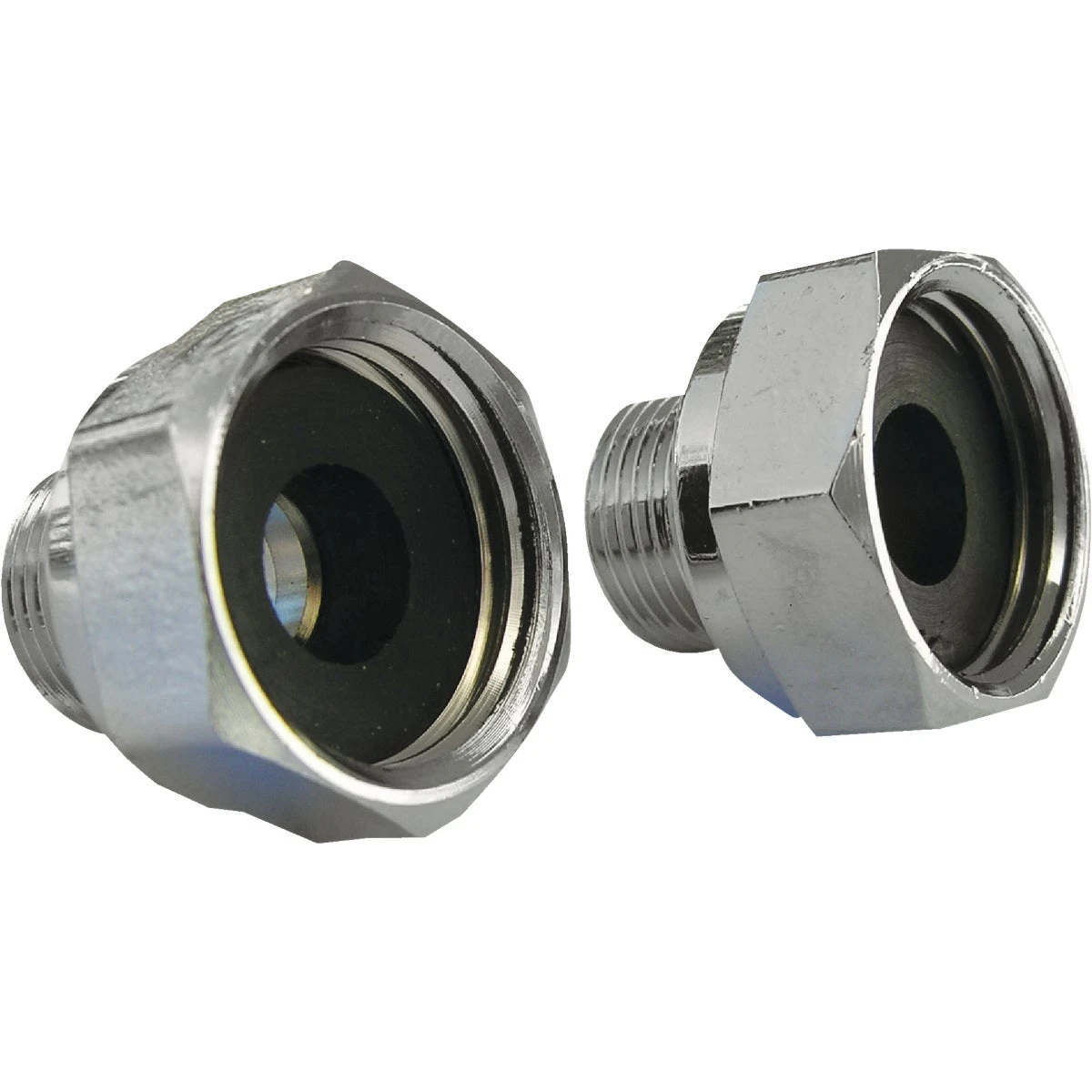 Brass Faucet Adapter, 1/2 Female x 3/8-In. Male, 2-Pk.