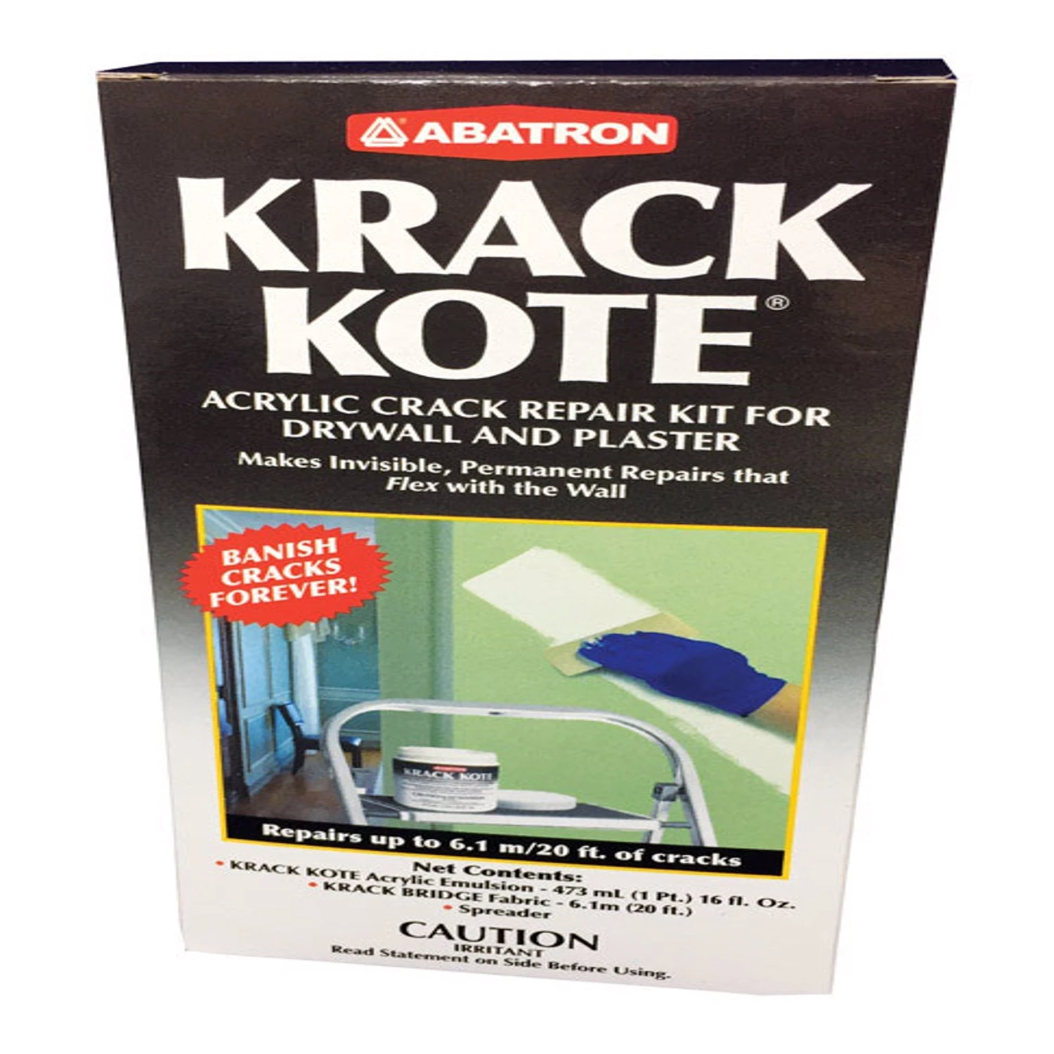 Krack Kote, Plaster & Drywall Repair Kit, 16-oz.