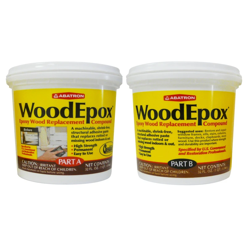 WoodEpox Epoxy, Wood Filler, 64-oz.