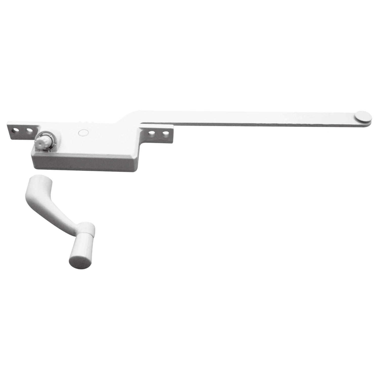 Casement Window Operator, Left Hand, Square Type, Diecast, 9 In.