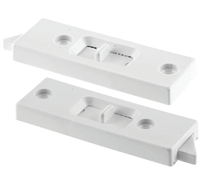 White Vinyl Vertical Hung Sliding Window Lock, 2-Pk.