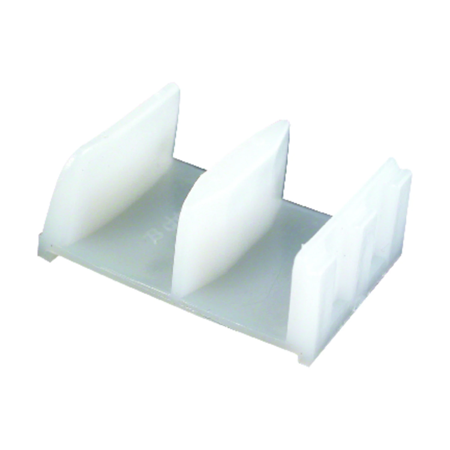 Sliding Shower Door Bottom Guide, 1/2 In. Channels, Plastic, 2-Pk.