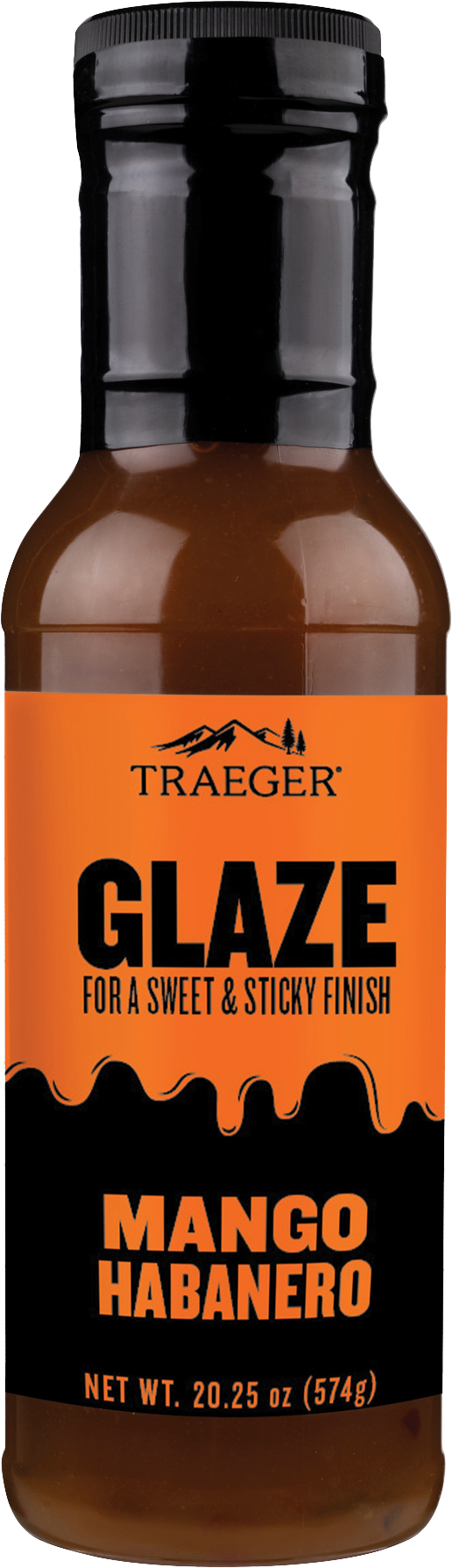 Mango Habanero BBQ Glaze, Sweet/Spicy, 20.25 oz.