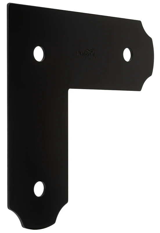 Hartley Collection Decorative L Strap, Black, 3 x 8-1/4 x 8-1/4 In.