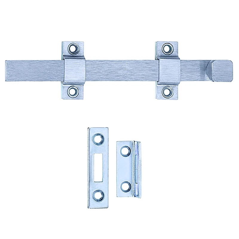 26D Strap Bolt, Satin Chrome, 8-In.