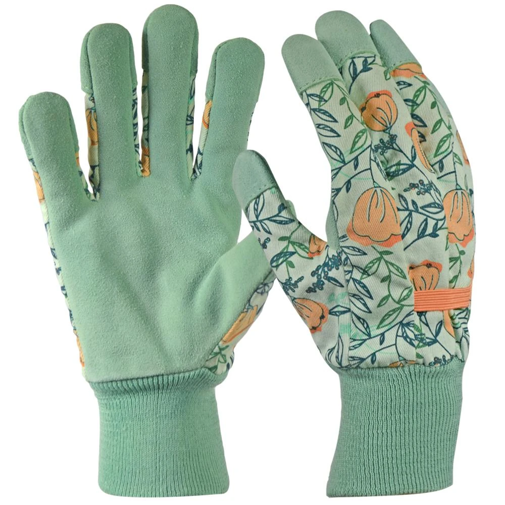Women's Leather Palm Gloves, L