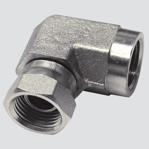 90 Degree Hydraulic Adapter, 1/2-In. FP x 1/2-In. FP Swivel