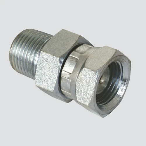 Hydraulic Adapter, 1/2-In. MP x 1/2-In. FP Swivel, Restricted