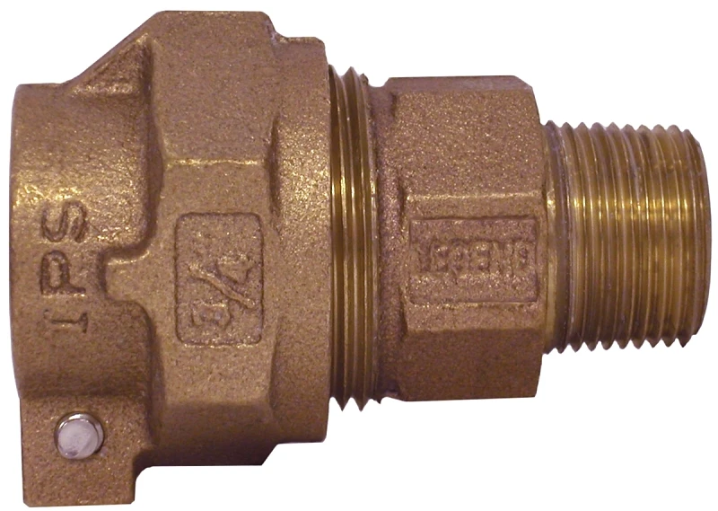 Water Service Coupling, Lead Free, IPS PAK x MIP, 3/4 In.