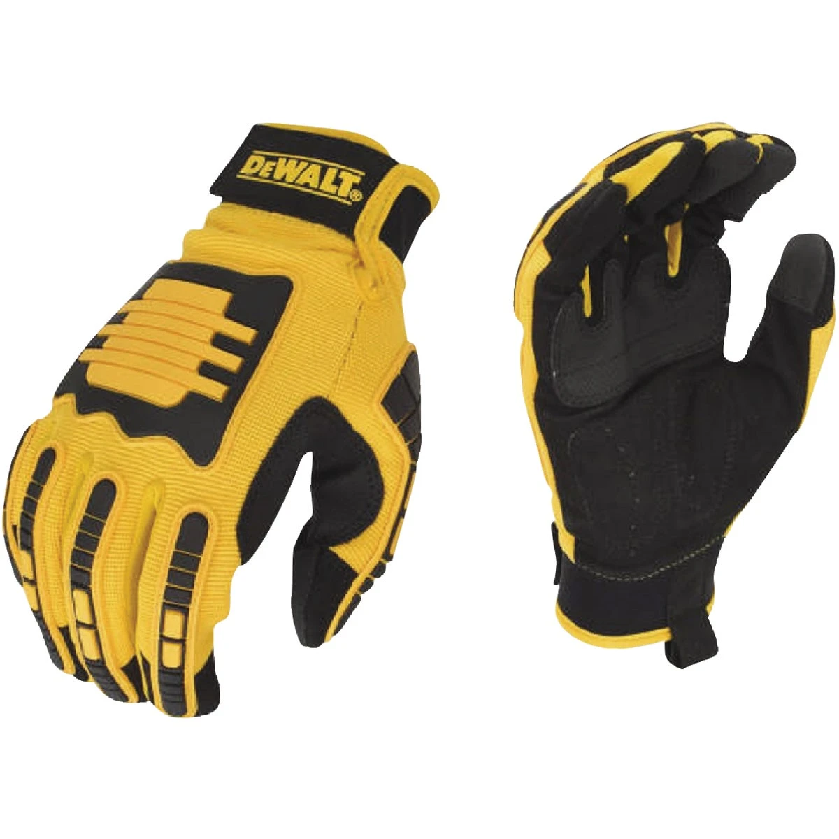 Synthetic Leather Palm Work Gloves, Men's XL