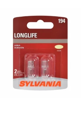 194 Long Life Miniature Clear Bulb, 194LL BP2, 2-Pk.