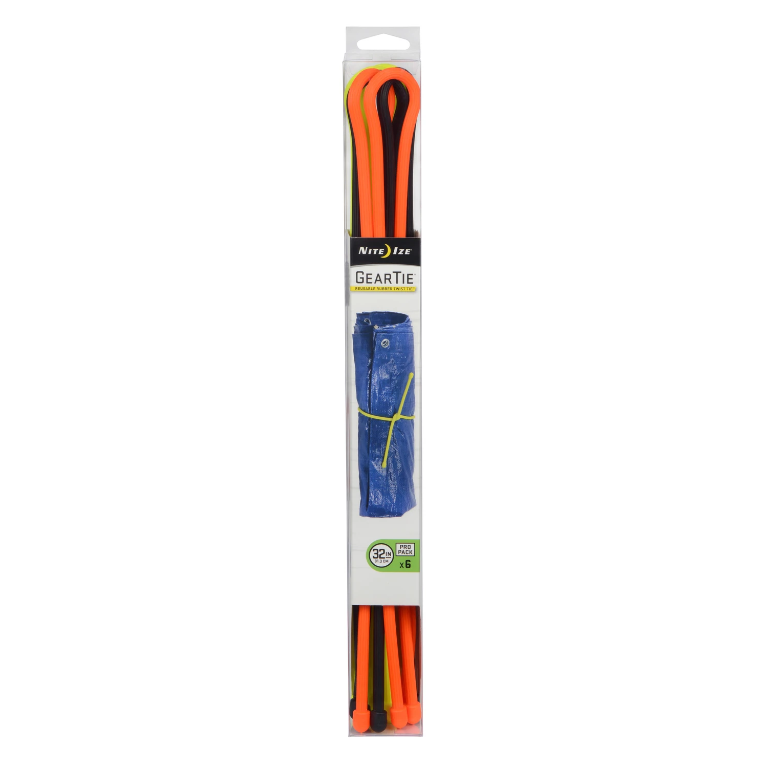 Gear Tie ProPack, 32-In., 6-Pk.