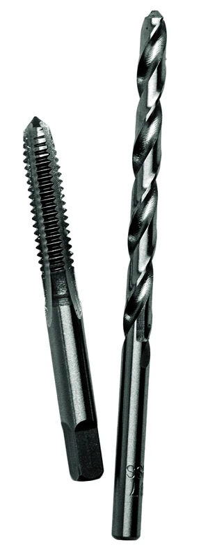 Fractional Tap & Drill Bit Set, 1/4-20 National Coarse, #7, 2-Pc.