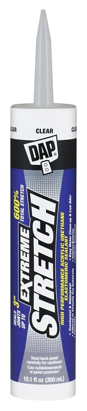 Extreme Stretch Premium Urethanized Sealant, Clear, 10.1-oz.