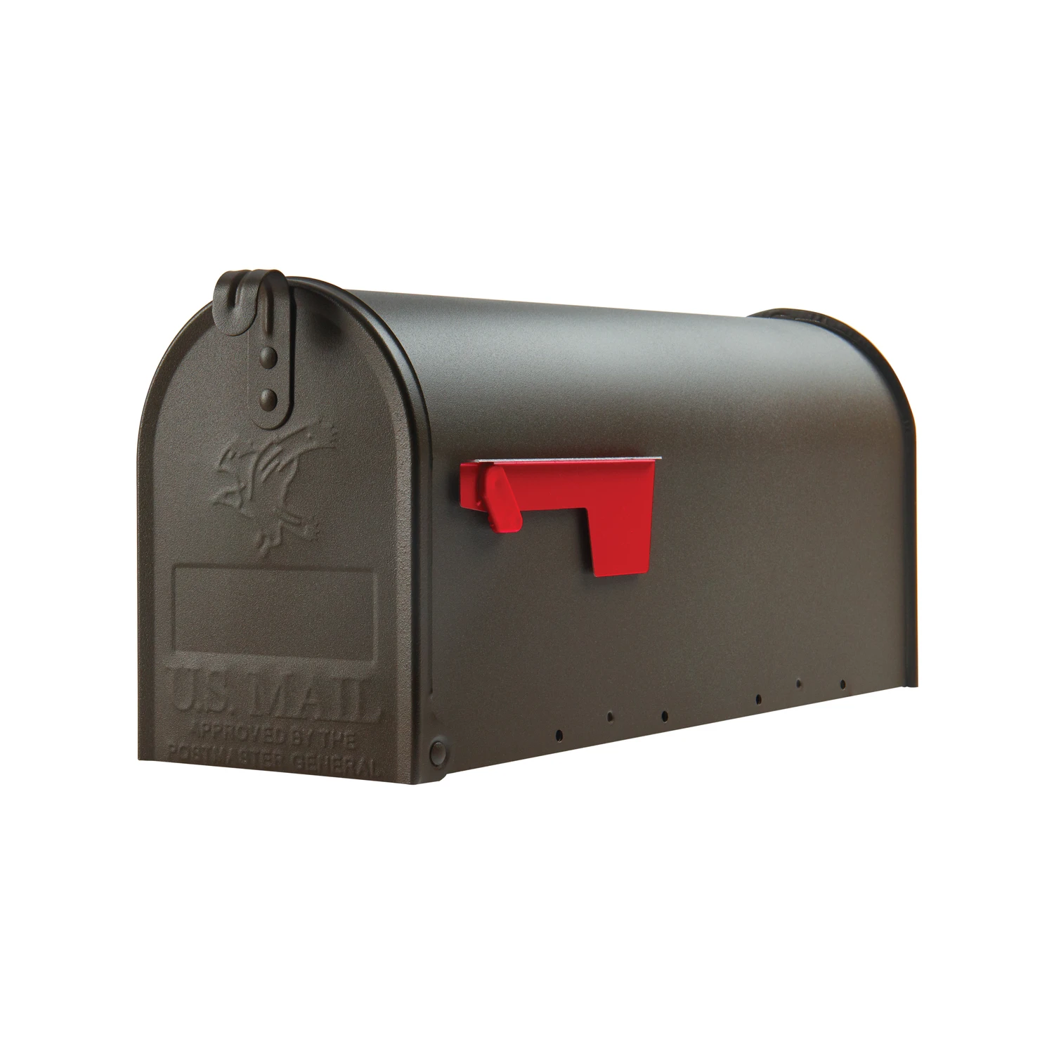 Elite Post-Mount Mailbox, Medium, Textured Bronze Steel