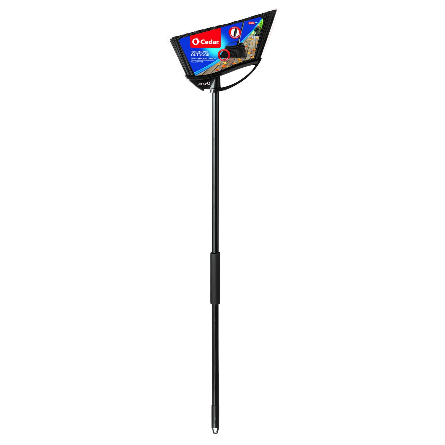 Outdoor Power Angle Broom, Recycled Plastic Bristles
