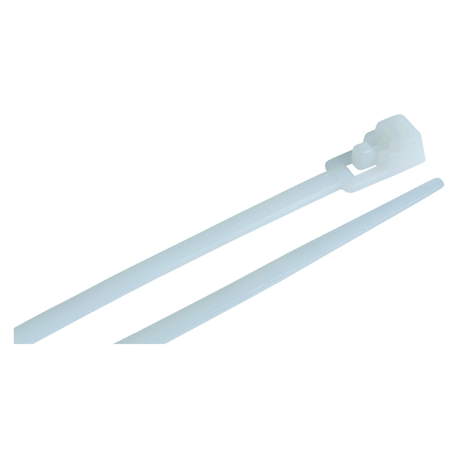 Reusable Cable Tie, White, 8-In., 25-Pk.