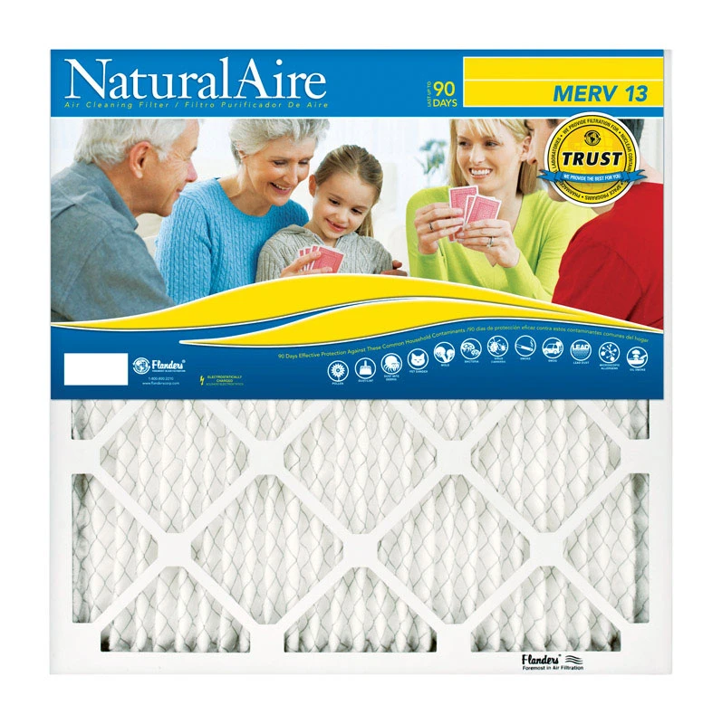 16x20 x 1 In. Pleated Air Filter, MERV 13, Electrostatic Filtration, 90 Days