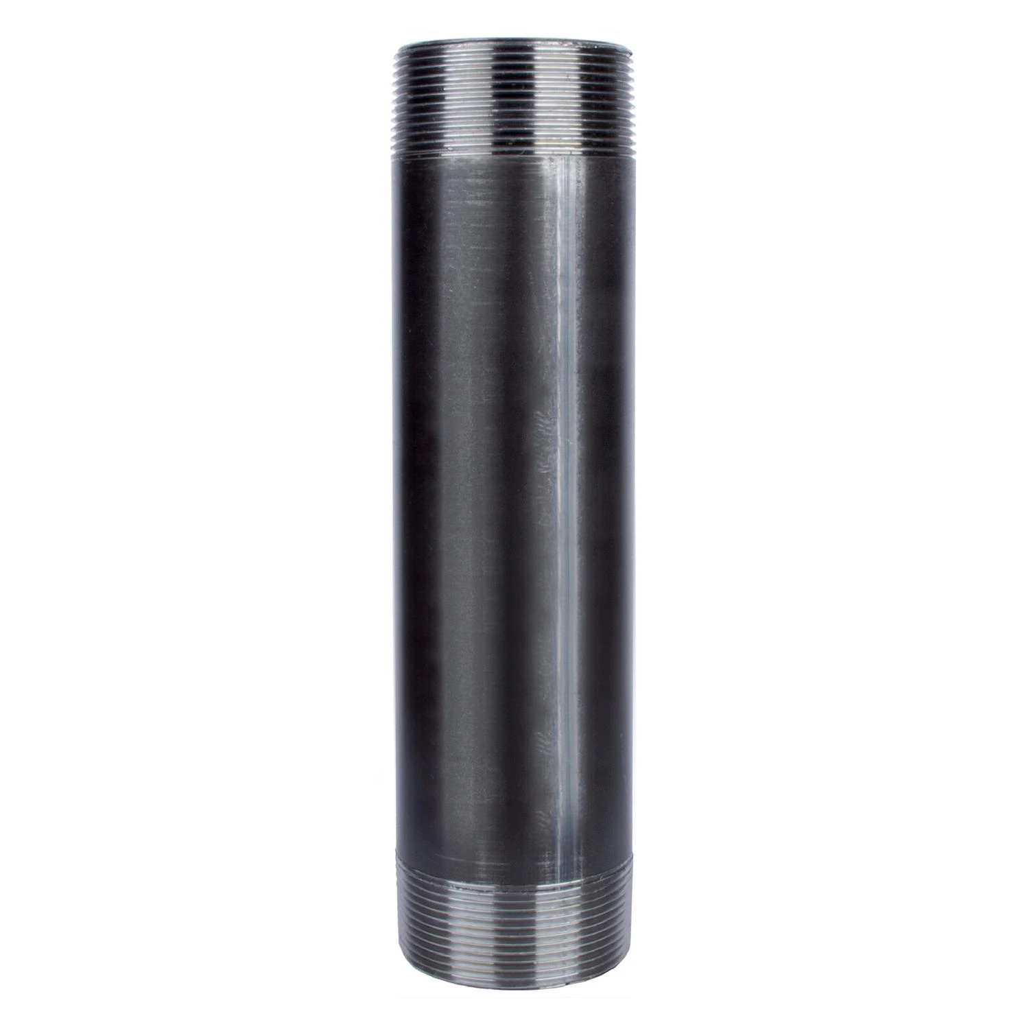2 In. x 8 In. Black Pipe Nipple