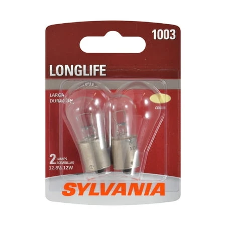 1003 Long Life Miniature Clear Bulb, 1003LL BP2, 2-Pk.