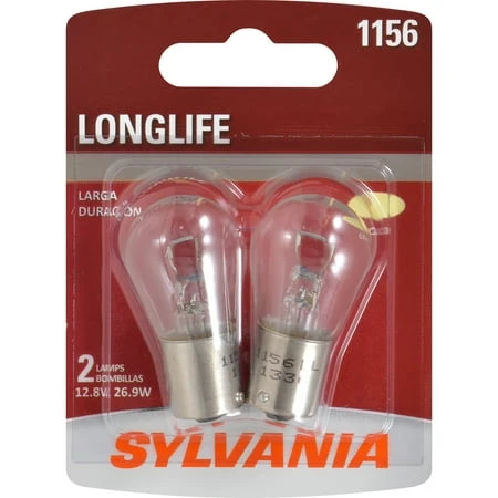 1156 Long Life Miniature Clear Bulb, 1156LL BP2, 2-Pk.