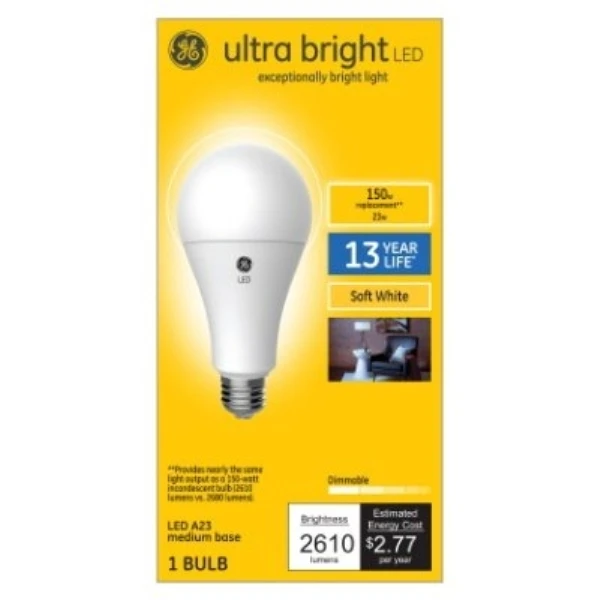 LED Outdoor-Rated Ultra Bright Light Bulb, Soft White, A21 Medium Base, 22 Watt