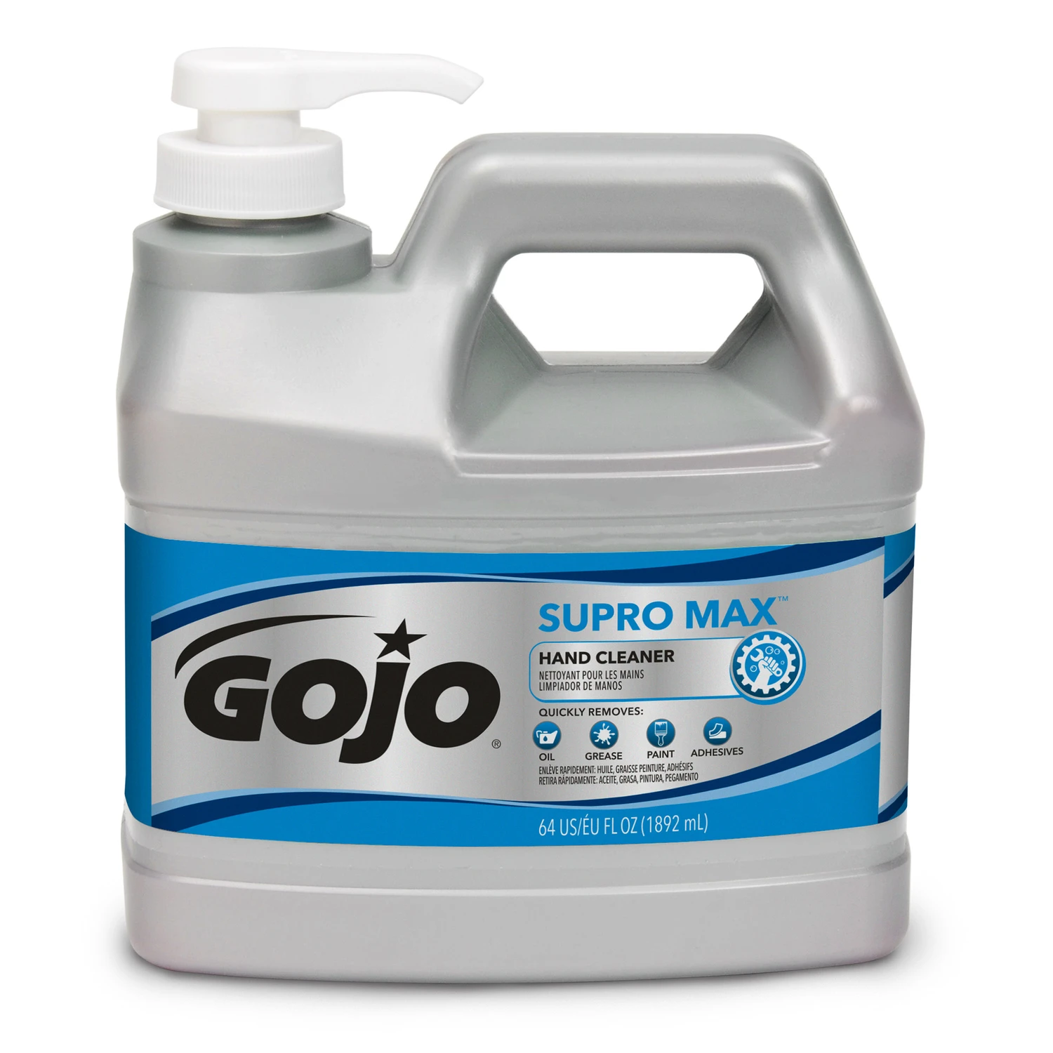 Supro Max Hand Cleaner + Pump Dispenser, 1/2 Gallon