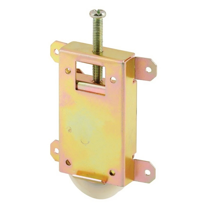 Mirror Door Roller Assembly, Steel Housing and Ball Bearing, 1-1/2 In.