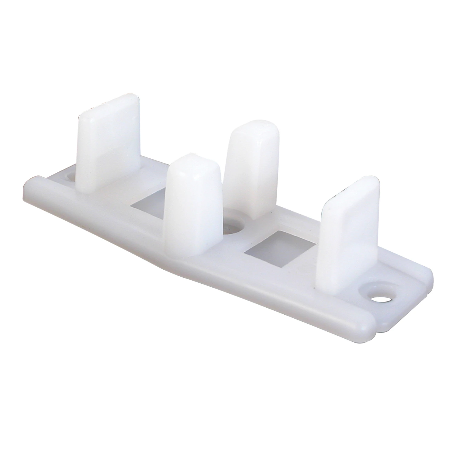 3-Pc. Bypass Sliding Closet Door Guide, 3/4 In. High, Adjustable Nylon, 2-Pk.