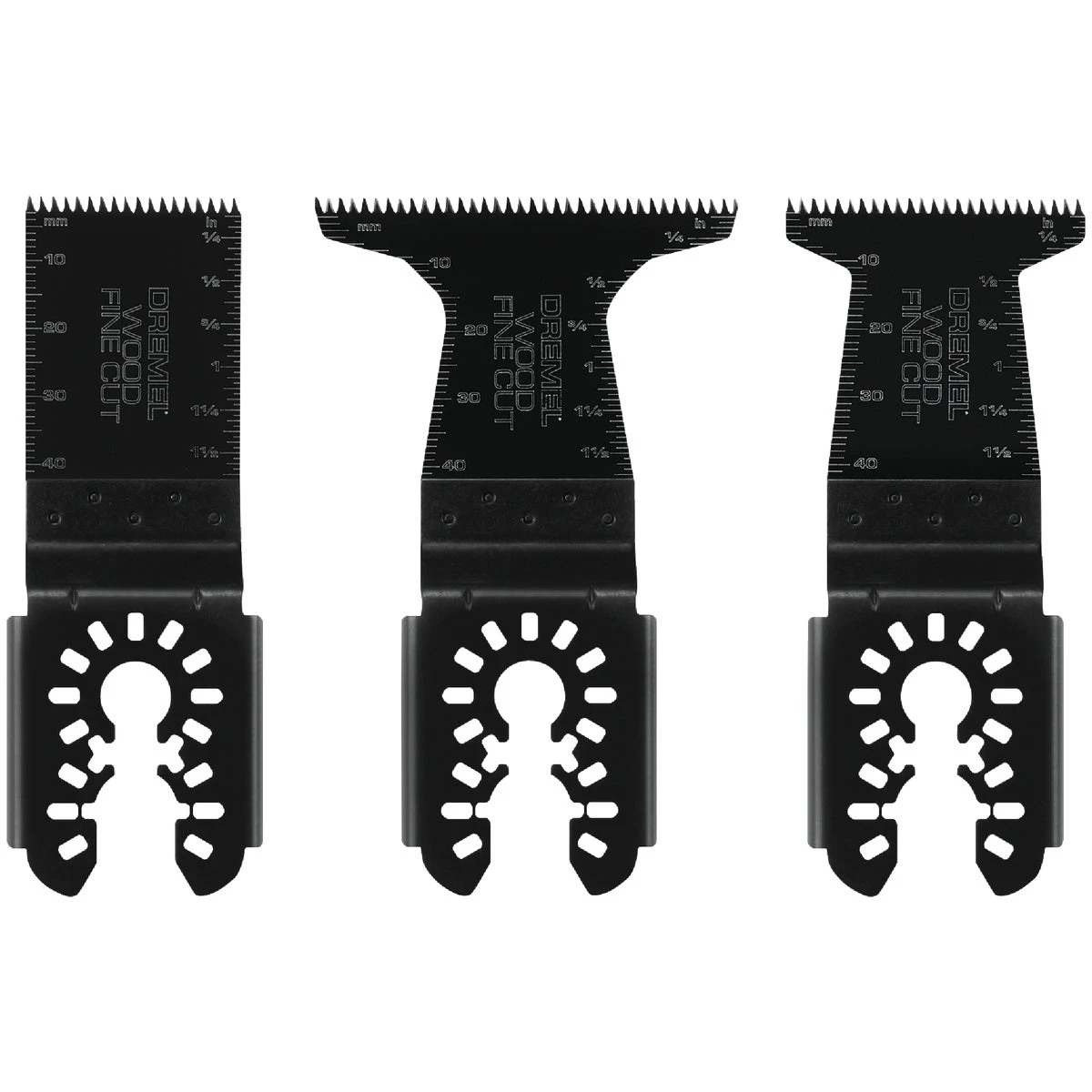 3-Pc. Dual Interface Universal Oscillating Wood Blade Kit, Fine Cut