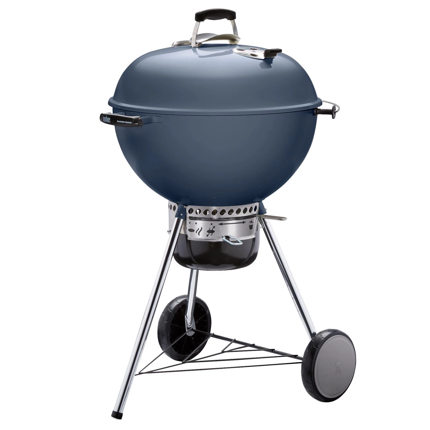 Master-Touch Charcoal Grill, Slate Blue, 22 In.