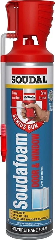 Soudafoam Door & Window Foam Sealant, Minimal Expansion, 20 oz.