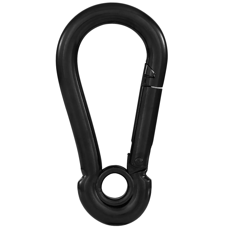 Interlocking Spring Snap, Steel, Black, 1/4 In.