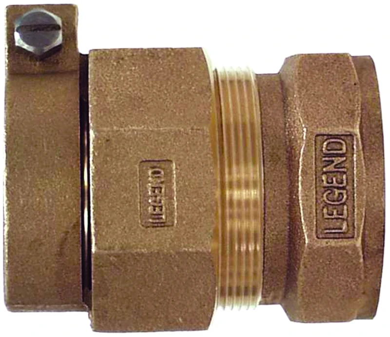 Water Service Coupling, Lead Free, CTS PAK x FIP, 3/4 In.