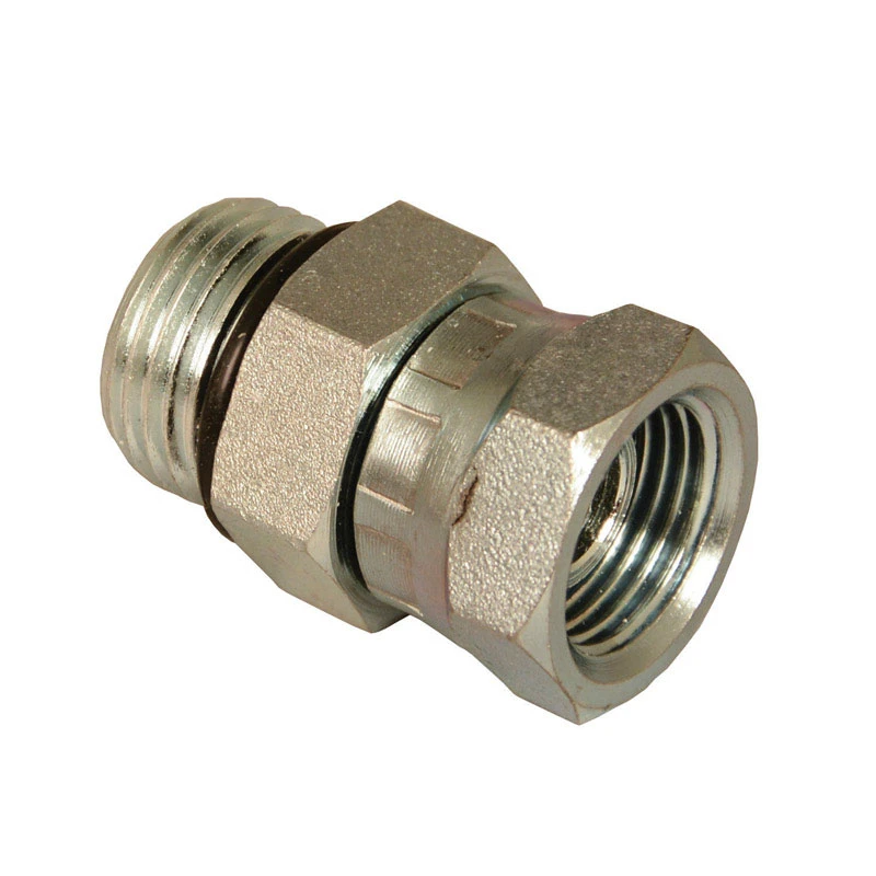 Hydraulic Adapter, 3/8-In. Male 0-Ring Boss x 1/4-In. FP Swivel
