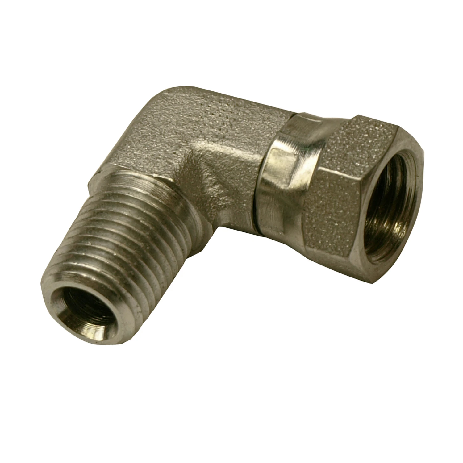 90 Degree Hydraulic Adapter, 3/4-In. MP x 1/2-In. FP Swivel