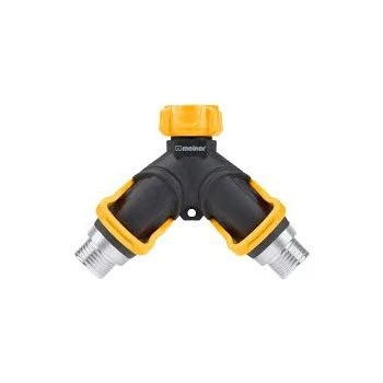 2-way Full-flow Metal Hose Connector With Shut Off And Swivel Nut