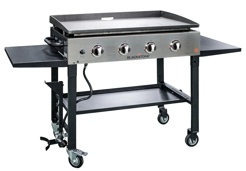Griddle Cooking Station, 4 Burners, 60K BTUs, 36-In.