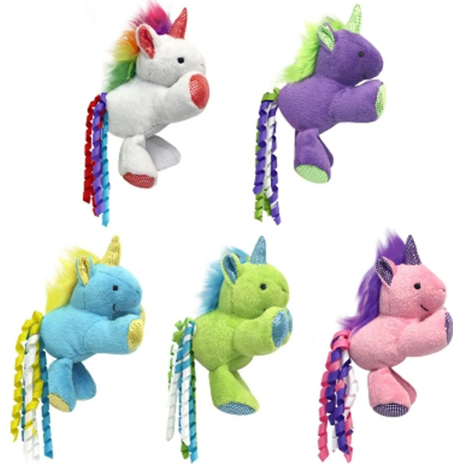 Unicorn Plush Cat Toy with Catnip, 6-In.