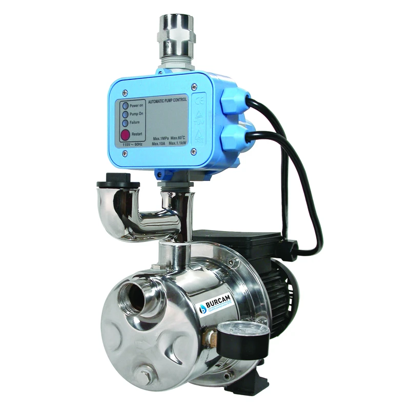 Well Jet Pump, Stainless Steel, Electronic Control, .75-HP