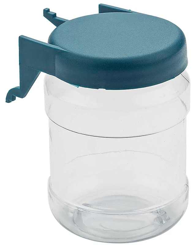 Pegboard Organizer Jars, Plastic, 2-Pk.