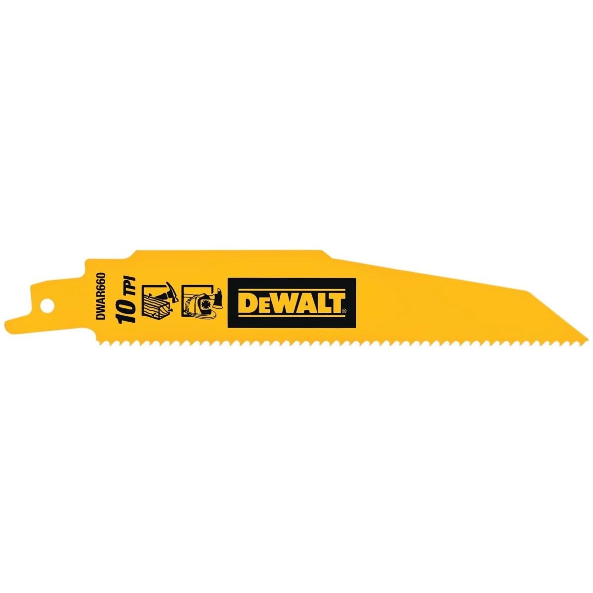 Bi-Metal Reciprocating Saw Blades, Demolition 10 TPI, 6 In., 5-Pk.