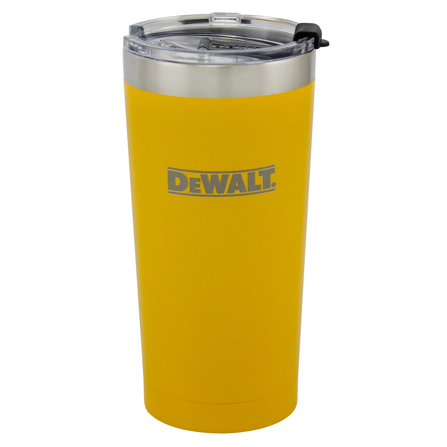 Logo Travel Tumbler, Insulated Yellow Stainless Steel, 20 oz.