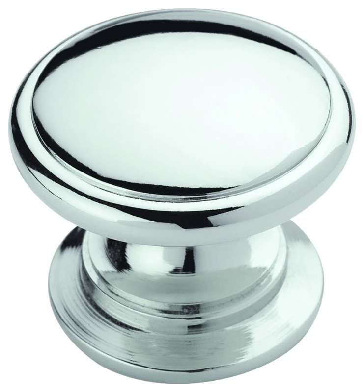 Ravino Cabinet Knob, Polished Chrome, 1-1/4 In.
