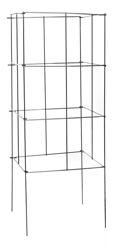 Heavy Duty Square Tomato Cage, Galvanized, 42-In.