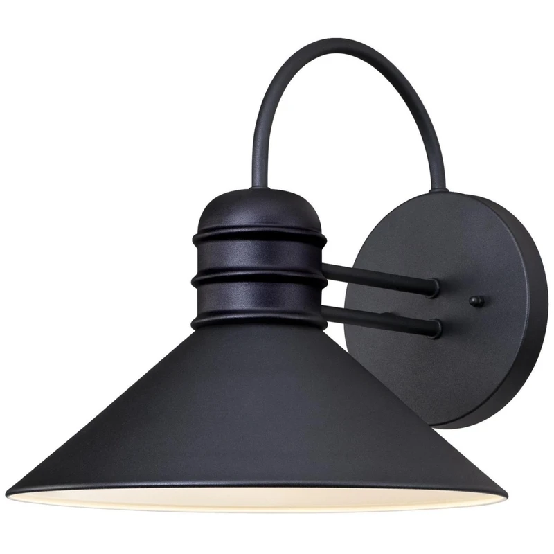 Watts Creek Outdoor Wall Lantern, 1 Light, Black