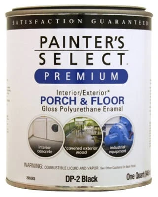 Porch & Floor Polyurethane Enamel, Interior/Exterior Gloss White Pastel, 1 Qt.