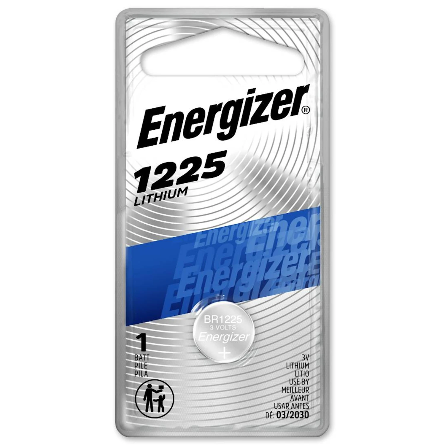 1225 Lithium Coin Battery, 1 Pack