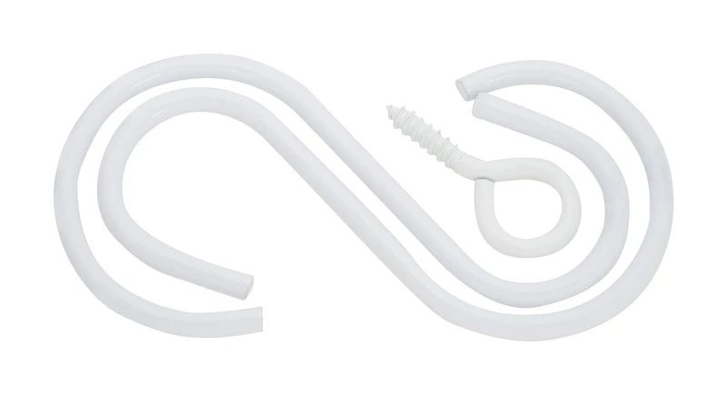 Extension Hanging Hook Kit, White, 3-1/2 In.
