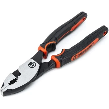 Z2 Dual Material Slip Joint Pliers, Rubber Grips, 6 In.